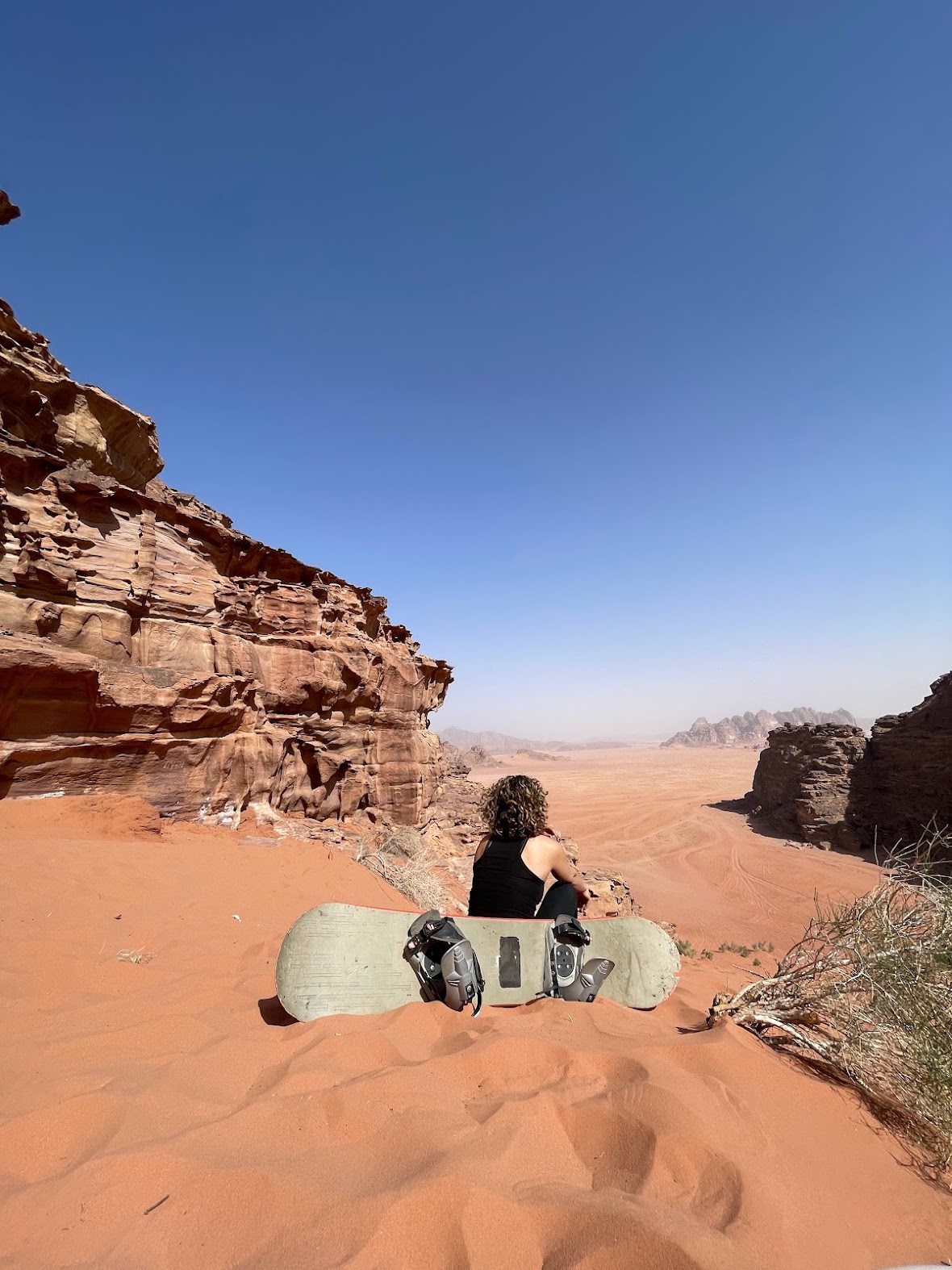 A sandboarding adventure in Wadi Rum