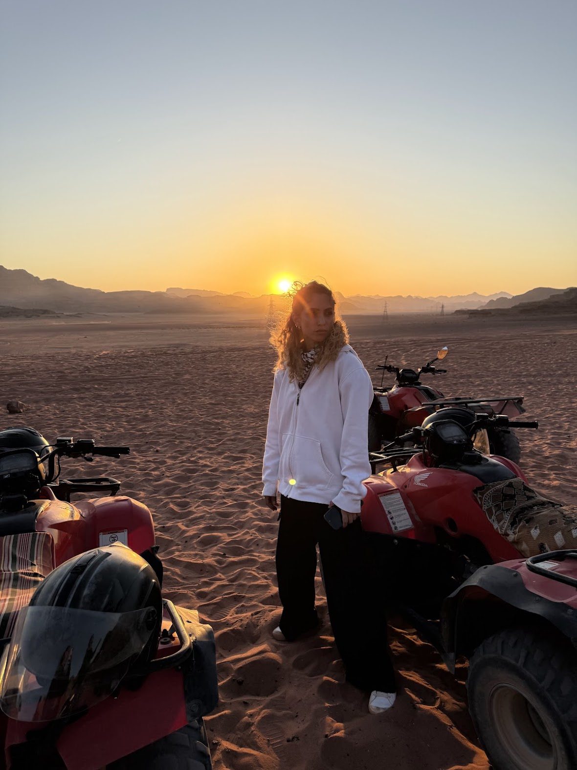 An ATV experience at sunset